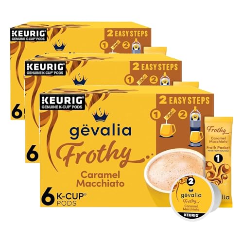 Gevalia K‐Cup® Coffee Pods & Froth Packets Kit, 6 ct, Cappuccino Espresso