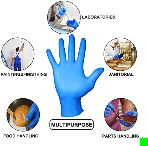 PEIPU Nitrile Disposable Gloves，Powder Free, Cleaning Service Gloves, Latex Free