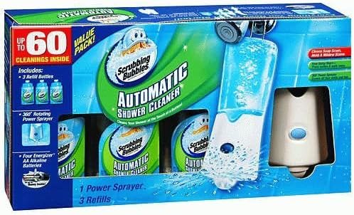 The Scrubbing Bubbles Automatic Shower w/ 3 34oz Bottles Included