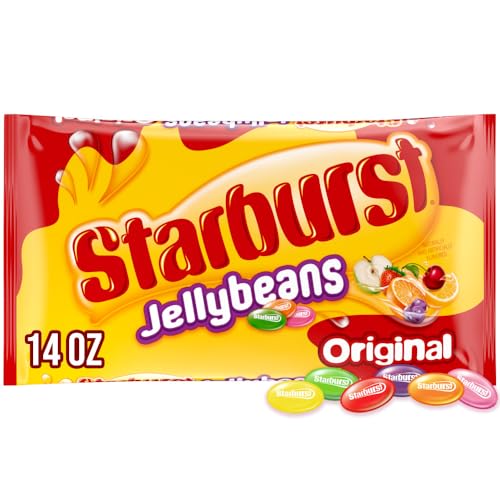 Starburst Original Jellybeans Candy, 14 ounce bag | Soft fruit jellybeans with a chewy center, great for candy bowls, candy salads, party favors