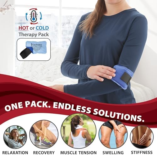 Reusable Hot & Cold Therapy Pack for Pain Relief and Injuries, Large | Provides versatile hot or cold therapy to help relieve muscle aches, joint pain, swelling, and stiffness.
