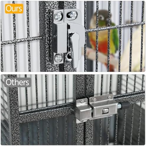 Yaheetech 69" Large Bird Cage, Rolling Parrot Cage for Parakeets Cockatiels | Play Top with Ladder & Feeders, Slide-Out Tray, Rolling Stand