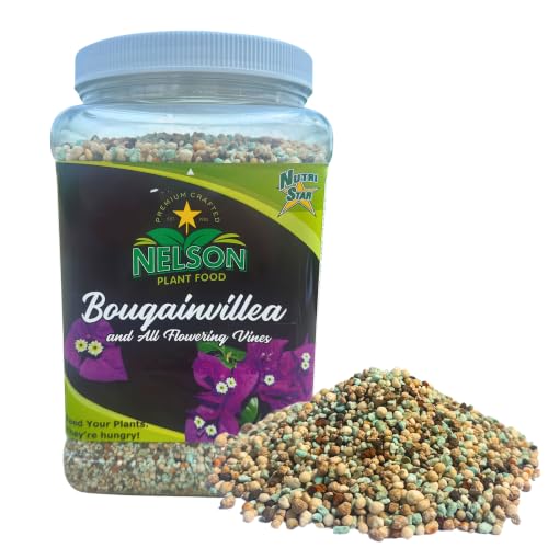 Nelson Plant Food For All Flowering Vines Bougainvillea Trumpet Wisteria Honeysuckles Indoor Outdoor Granular Fertilizer NutriStar 17-7-10 (2 lb)