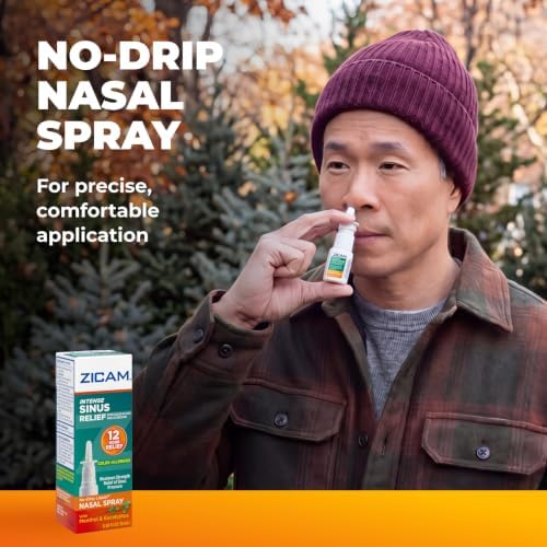 Zicam Intense Sinus Relief No-Drip Nasal Spray, 0.50 Fl Oz