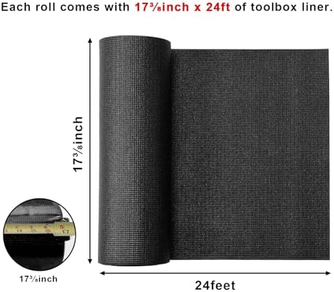 CASOMAN Professional Tool Box Liner and Drawer Liner 18 inch x 24 feet