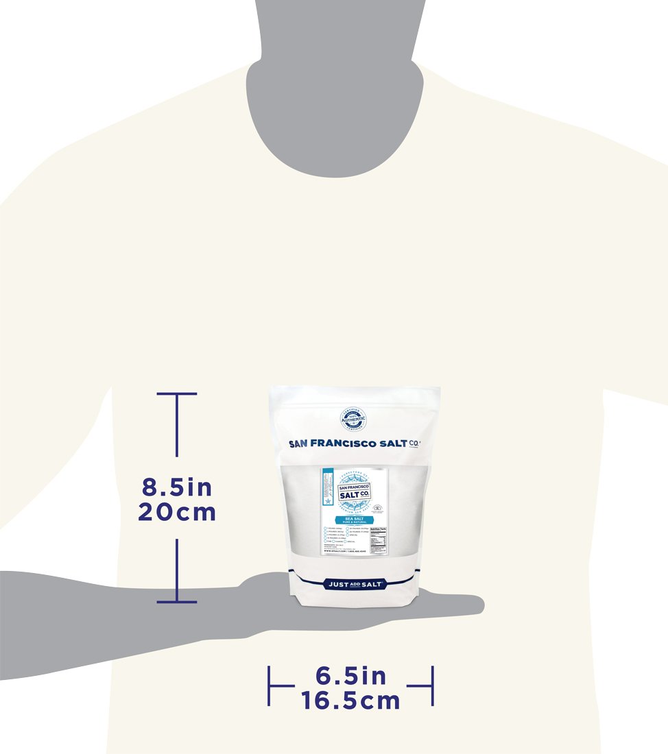 Pacific Sea Salt - 5 lbs. Bulk Medium Coarse Grain by San Francisco Salt Company