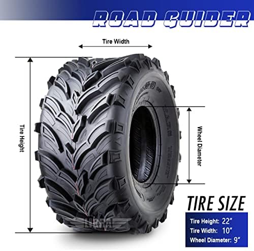 ROADGUIDER ATV Mud Tire 22x10-9 6PR for Honda Recon 250 Suzuki Ozark 250