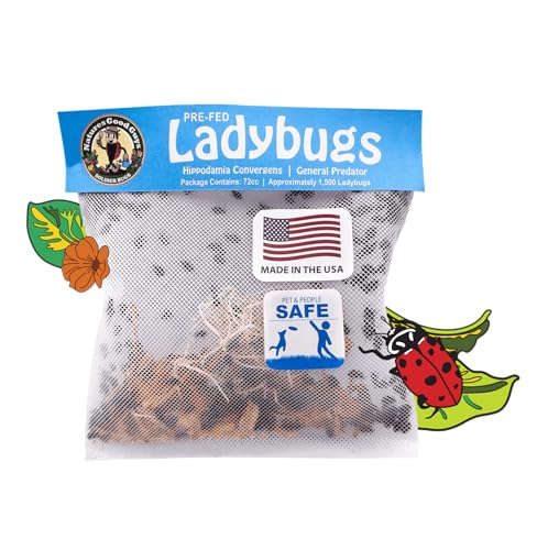 General Predator Garden Pack 1,500 Ladybugs Plus 1,000 Lacewing Eggs Plus 5 Million Hb/Sc/Sf Nematodes