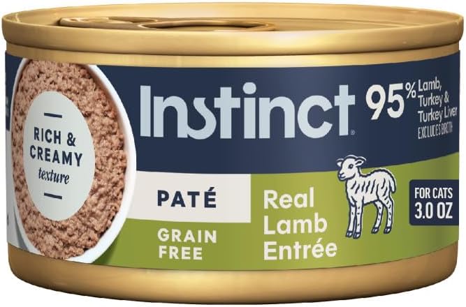 Instinct Original Grain Free Real Rabbit Recipe Natural Wet Canned Cat Food, 3 oz. Cans (Case of 24) | Rich & creamy pate texture, high protein, real rabbit, whole-food ingredients, grain-free, hydration support