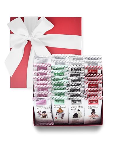 Chuao Chocolatier Share the Love Assorted Milk and Dark Mini Gourmet Chocolate Bars Gift Box | Sampler For Holiday, Birthday, Thank You, Corporate Gift Baskets | 36 Bars, 0.39 oz Each