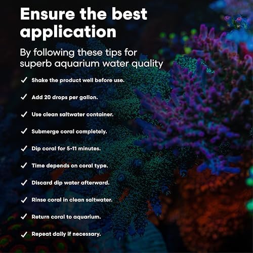 Brightwell Aquatics MediCoral - Coral Dip for New Coral Additions and to Benefit Established Corals , 30-ml
