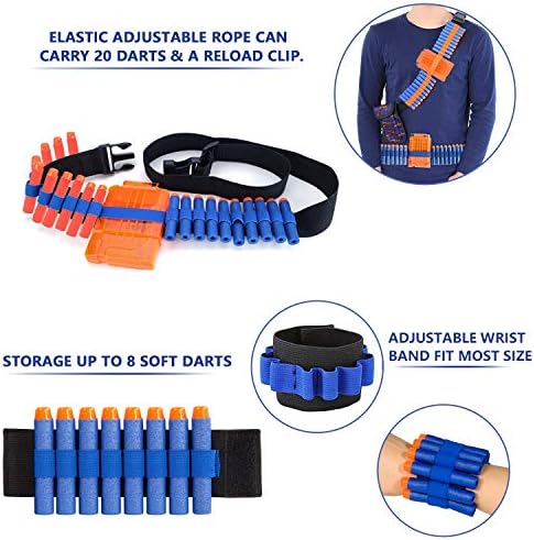 2 Pack Kids Tactical Vest Kit for Nerf Guns Game N-Strike Elite