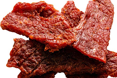 Buffalo Bills Mesquite Country Cut smoked Beef Jerky, Moist & Tender, 8 Oz | Mesquite Beef Jerky, Made In USA, High Protein, Low Carb, For Work, Trips, On-The-Go Snacking, Smoky Flavor, Hot Snacks