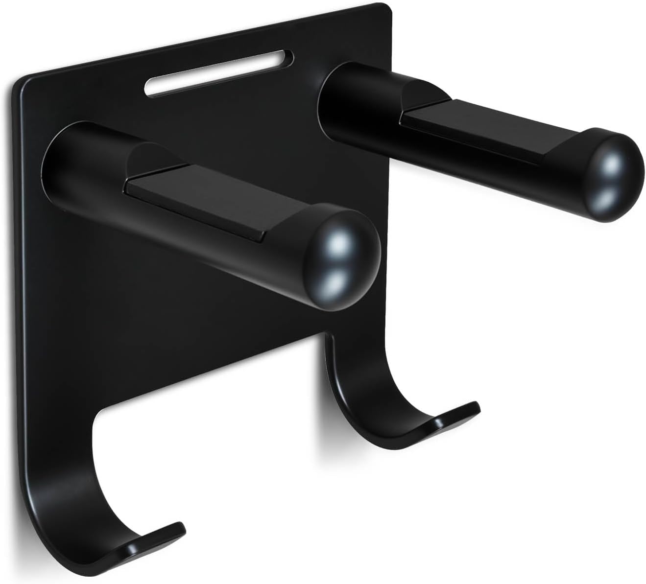 Hair Dryer Holder Stainless Steel Chromed (Black)