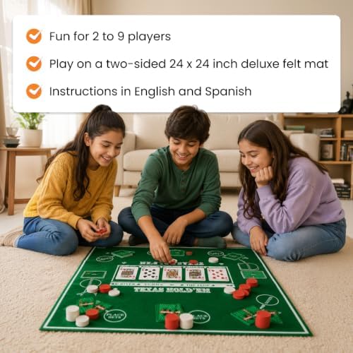 Tripoley Deluxe Board Game, Family Favorite Game, Combination of Michigan Rummy, Hearts and Poker, Perfect for Family Game Night, for Ages 8 and up