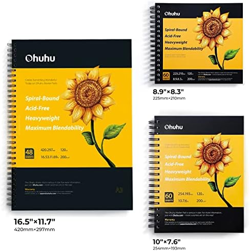 Ohuhu 7"x10" Marker Paper Pad Art Sketchbook for Drawing and Sketching