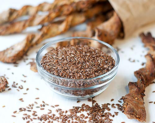Food to Live - Brown Flax Seeds, 5 Pounds Raw Whole Flaxseed, Kosher, Vegan, Bulk. High Dietary Fiber Food. Rich in Omega-3 Fats. Great for Salads, Baked Goods, Smoothies, Oatmeal, and Yogurt.