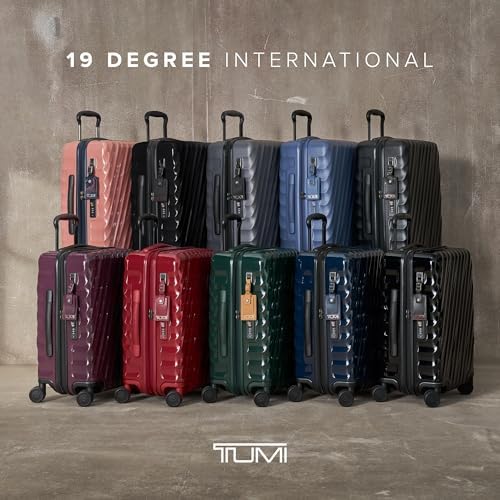 TUMI - 19 Degree Expandable Carry-On - 4-Wheeled Hard Shell Suitcase - 21.8" X 14.0" X 9.0" - Matte Black Texture