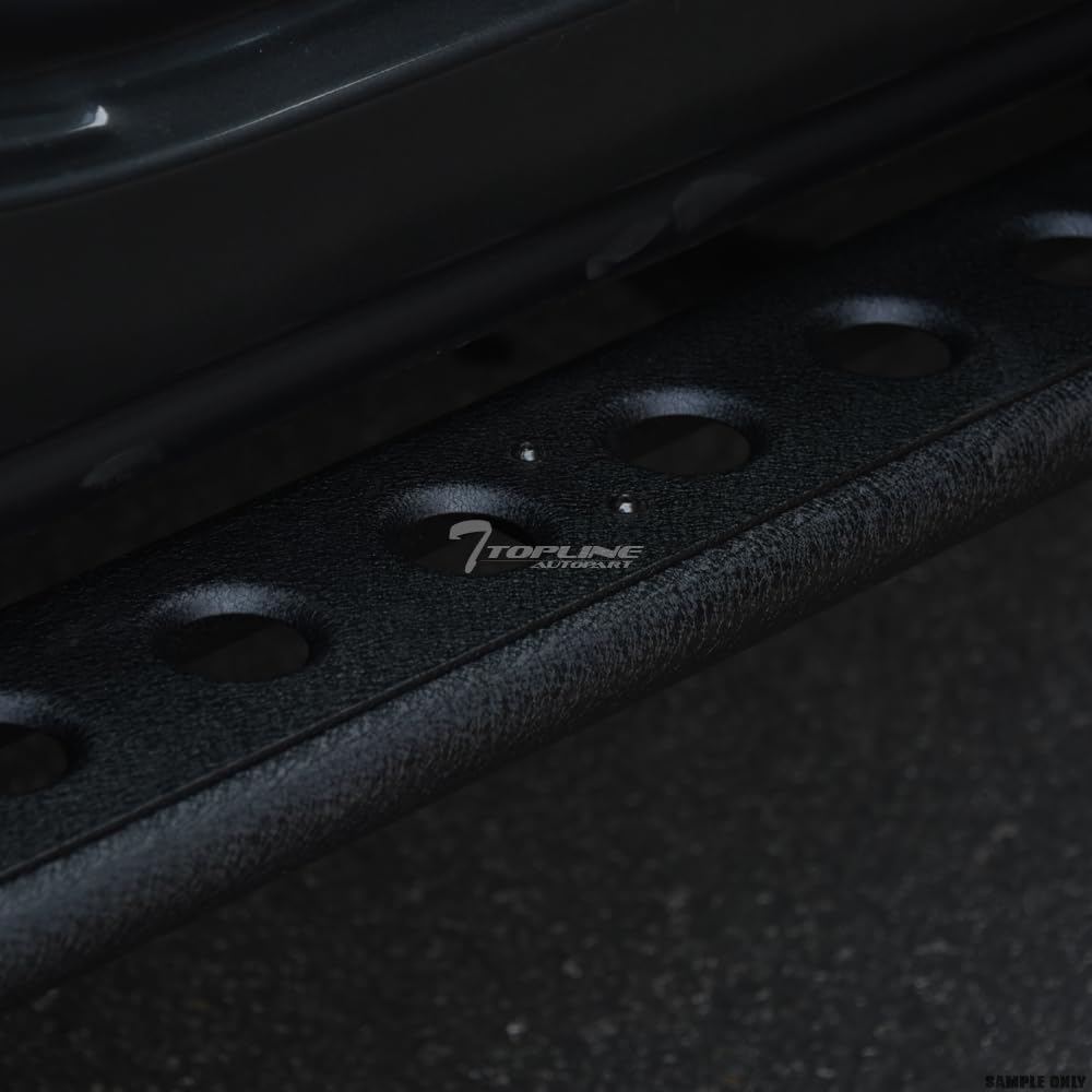 7422450110154 Compatible with 2019-2026 Chevy Silverado GMC Sierra 1500/2022 LTD Limited Double (Extended) Cab Textured Black Round Pattern Rock