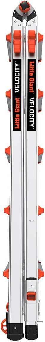 Little Giant Velocity, Aluminum Ladder, 14 ft Reach, 15413-001 | Telescoping Multi-Position Ladder with Extension, A-Frame, 90-Degree & Trestle Modes, 300 lbs. Rating