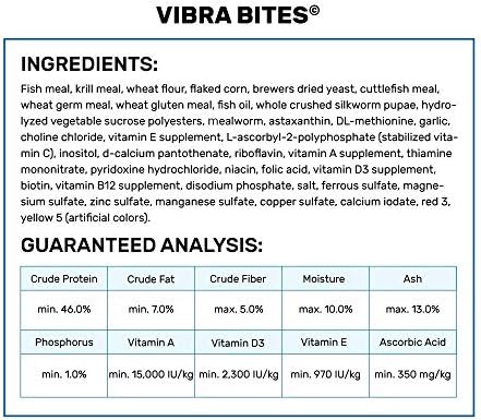 Hikari HK22206 1.23 oz Vibra Bites Tropical Fish Food