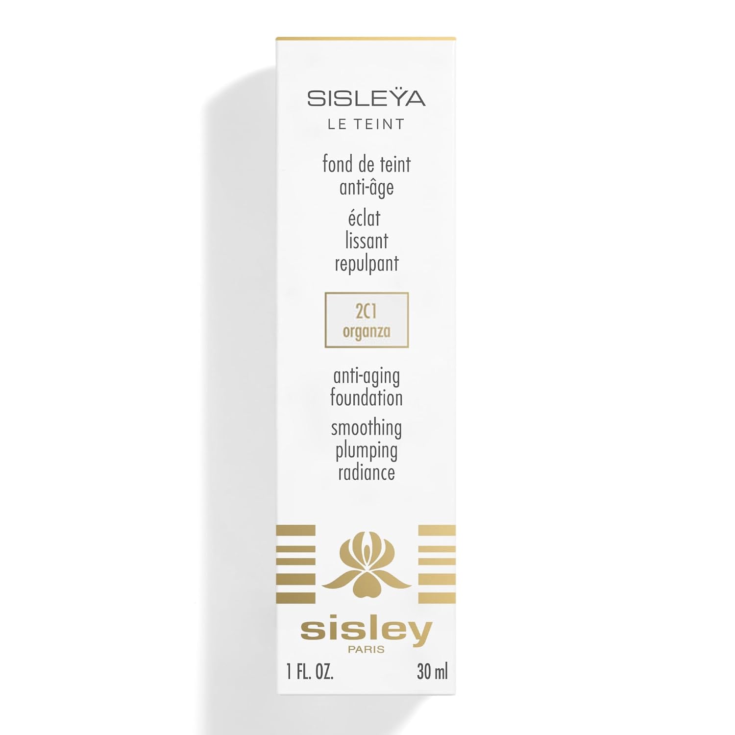 Sisley Paris Sisleya Le Teint, OW Porcelaine - 30 mL - Anti-Aging, Oil-Free Fluid Foundation for Radiance & Smoothing - All Skin Types - Non-Comedogenic