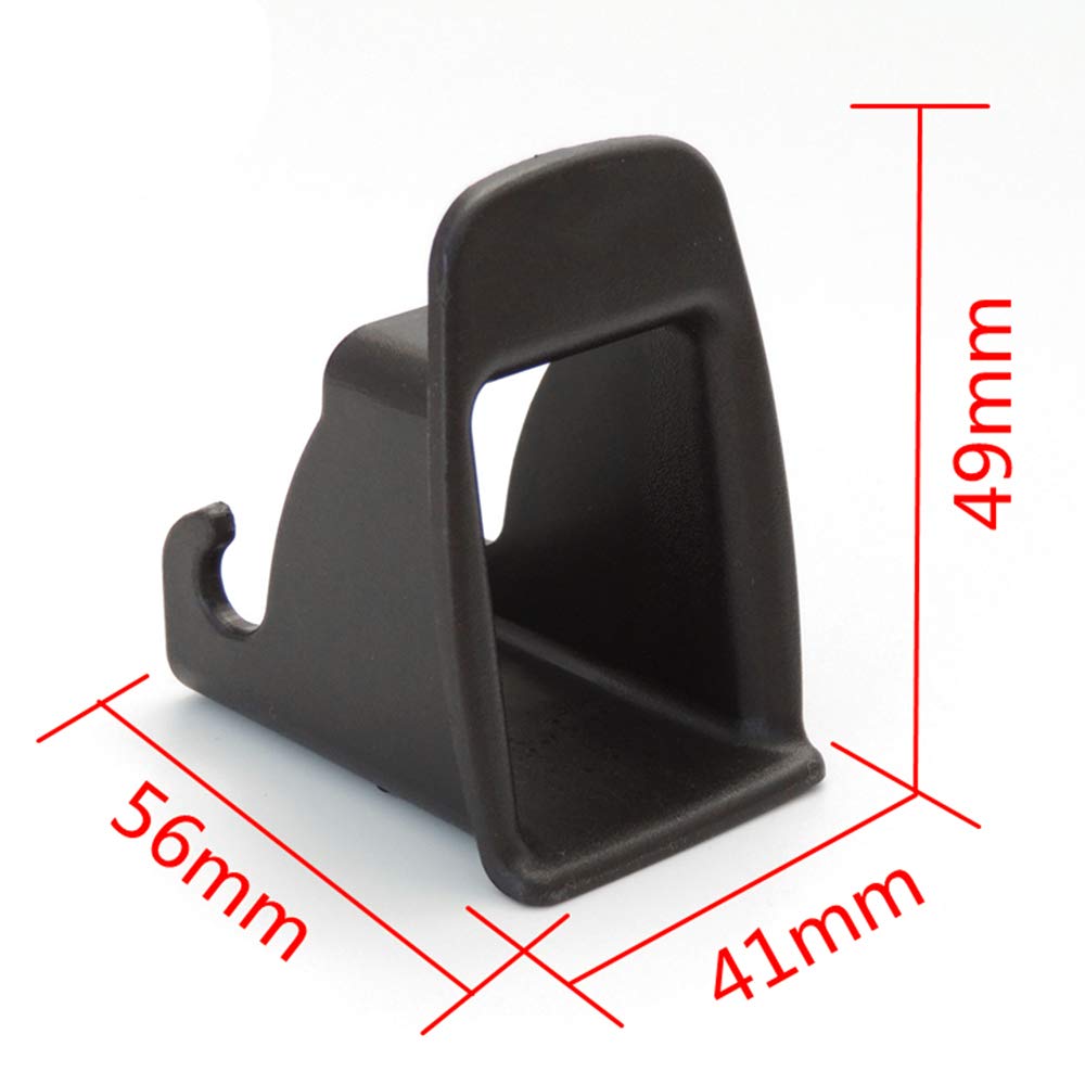 2pcs Car Child Seat ISOFIX Interface Buckle, Black Fixed Guide Groove