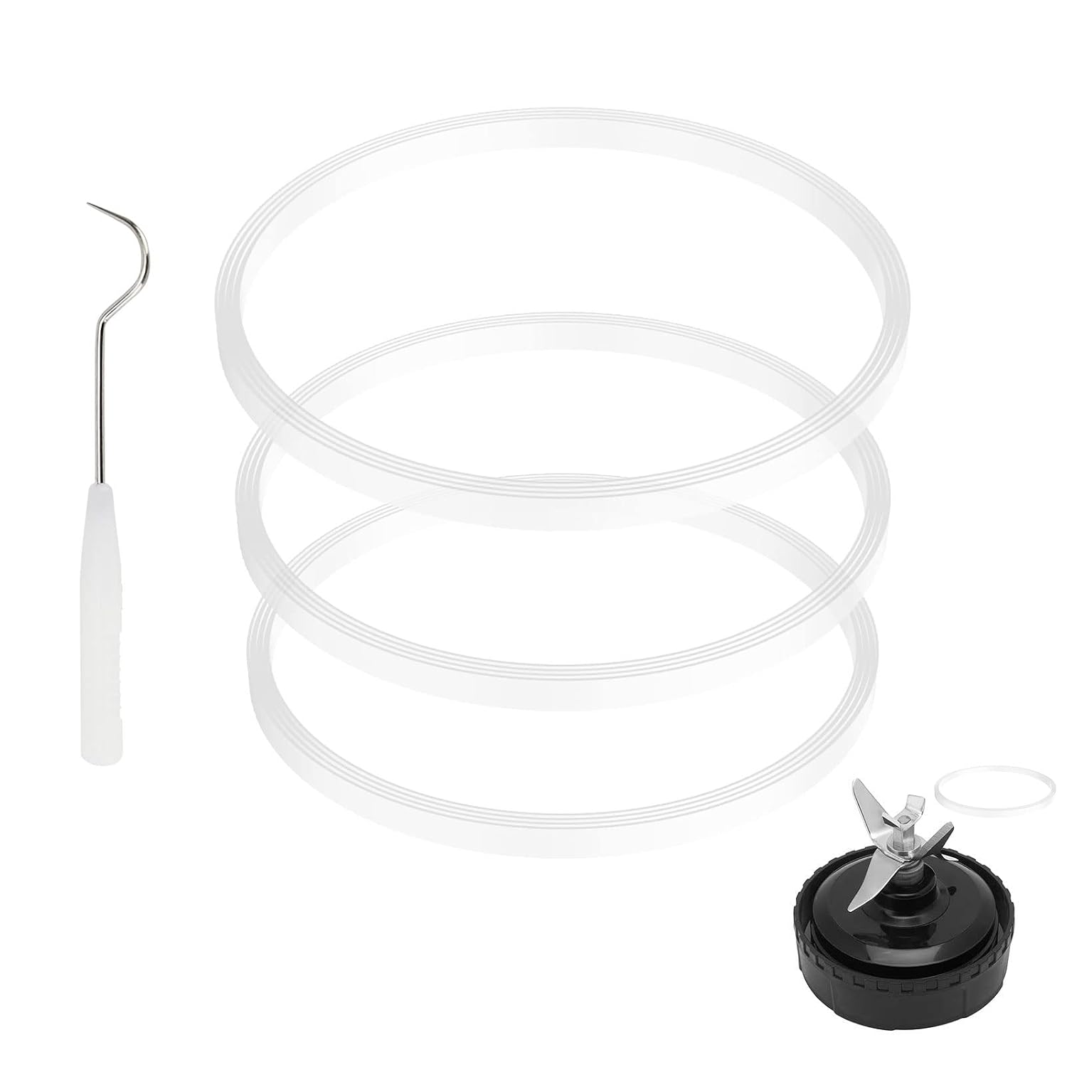 3.94-inch Blender Rubber Gaskets Fit for Ninja Blender, 5 Pack