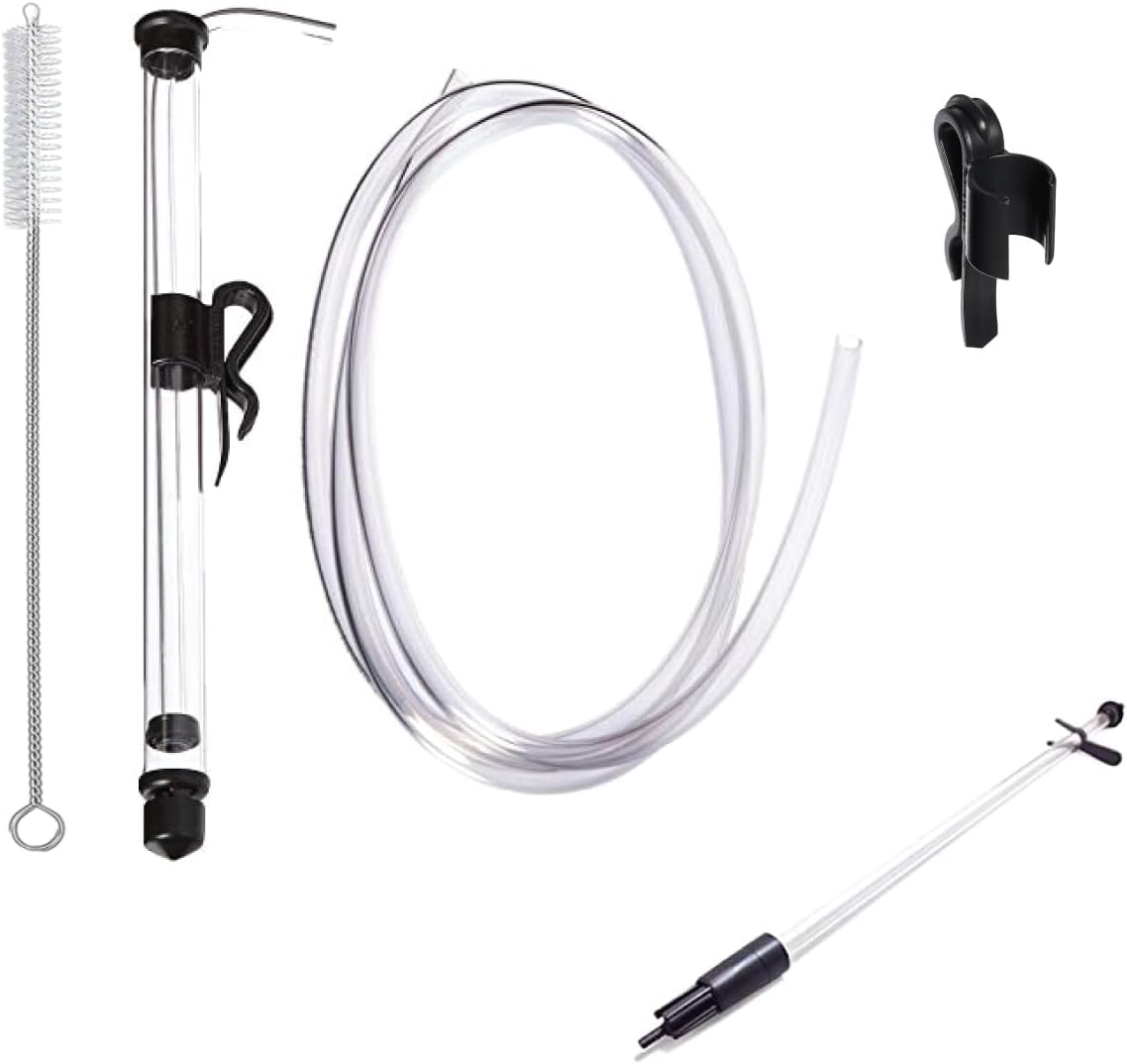 Fermtech Mini 14" Long Deluxe Siphoning Kit – Complete Home Brewing Equipment for Beer, Wine, Mead, and Craft Brew Making, Includes Auto Siphon Pump