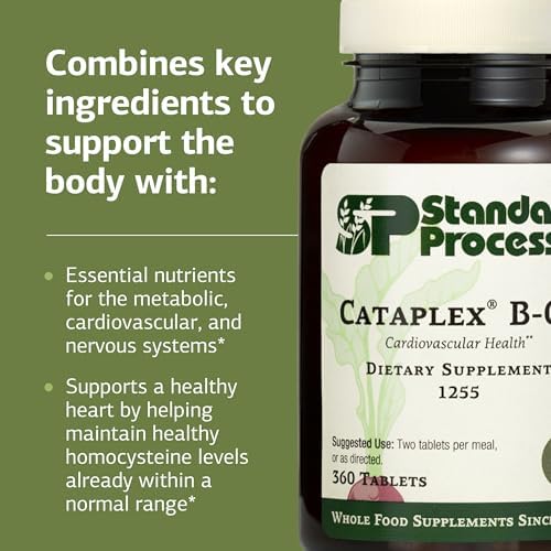 Standard Process Cataplex B-GF - Supports Nervous System Health - B Vitamins for Energy & Heart Support - Aids Energy During Physical Activity