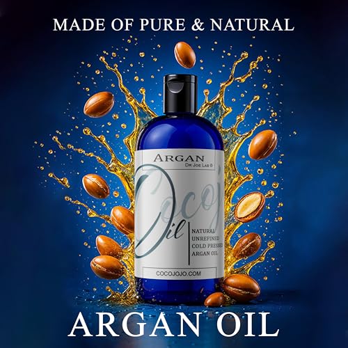Argan Oil -Cold Pressed 16 oz 100% Pure Natural Extra Virgin Unrefined Grade-a Argan Moroccan Marrakesh Oil Moisturizer Hair Face Lips Body Scalp Skin Hair