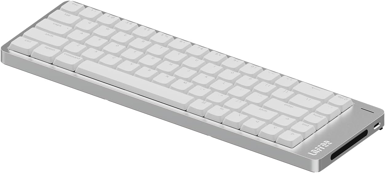 LOFREE Flow2 Low-Profile Mechanical Keyboard, CNC Aluminum Body with Gasket Mount, Tri-Mode Wireless, Hot-Swappable & VIA Compatible, Side Touch Bar, for Mac/Windows (Space Gray, 84 Keys)