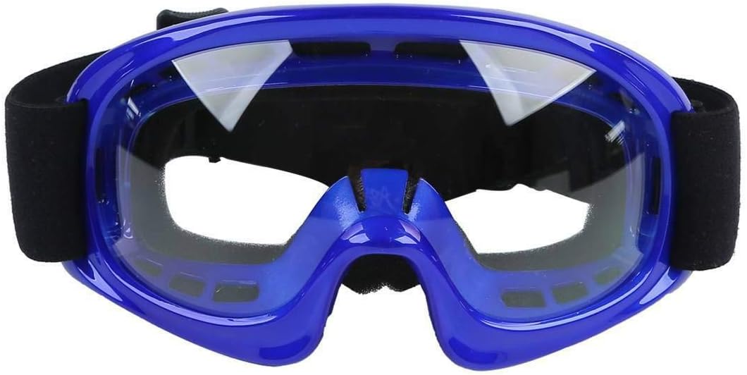 SLMOTO ATV Helmets for Kids Youth DOT Motocross Offroad Street Helmet Motorcycle Blue Helmet Dirt Bike Motocross Helmet+Goggles+Gloves