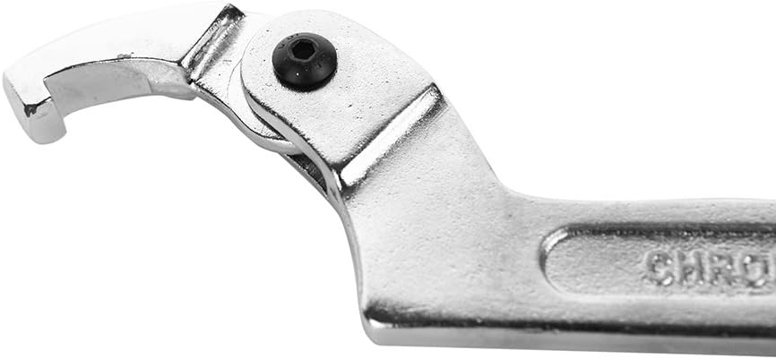 Chrome Vanadium C Pin Spanner Adjustable Hook Wrench, Square Head 32-76mm