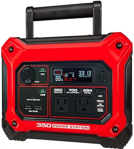 NEW! FITS PREDATOR 350 Power Station, 350 Running Watt, 294 Wh Capacity - 700 starting Watts, Pure Sine Wave, Powers 6 Devices at Once