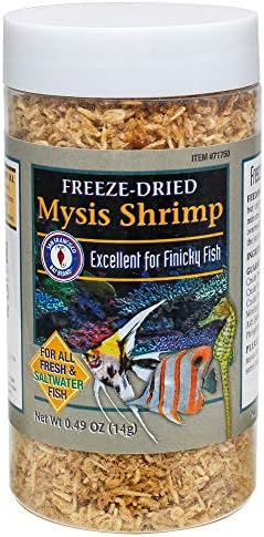 San Francisco Bay Brand Freeze-Dried Mysis Shrimp - Premium Fish Food for Live Fish, Shrimp Food