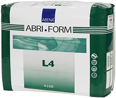 Abena Abri-Form Comfort Plastic-Backed Briefs, Level 4, (Medium To Large Sizes) Medium, 14 Count | Disposable