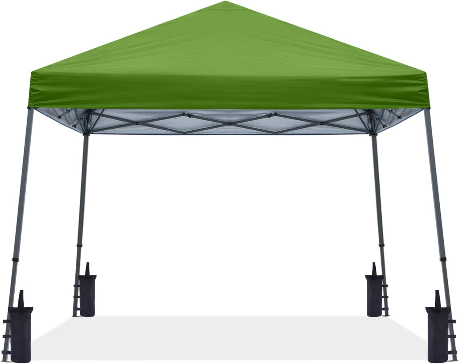 ABCCANOPY 11x11 Pop Up Canopy Tent, Stable Slant Leg Outdoor Shade, Black