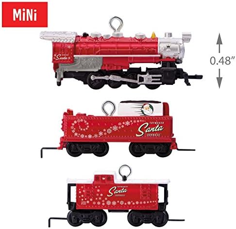 Hallmark 1995QXM8115 Miniature Set LionelNorth Pole Express Keepsake Christmas Ornaments