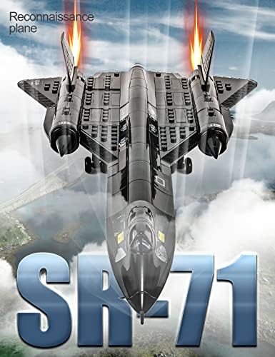SEMKY Military Series SR-71 Reconnaissance Aircraft Jet Blackbird Air Force Building Block Set (183 Pieces) -Building and Military Toys Gifts for