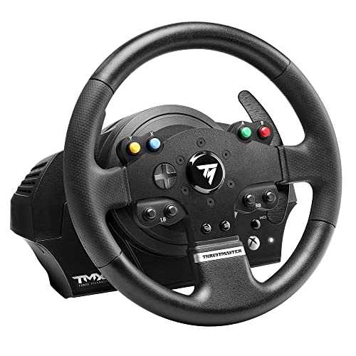 Thrustmaster TMX Force Feedback Racing Wheel & Pedals - XBOX & PC | 900-degree rotation, belt-pulley motor, 28 cm rim, 12-bit optical reading