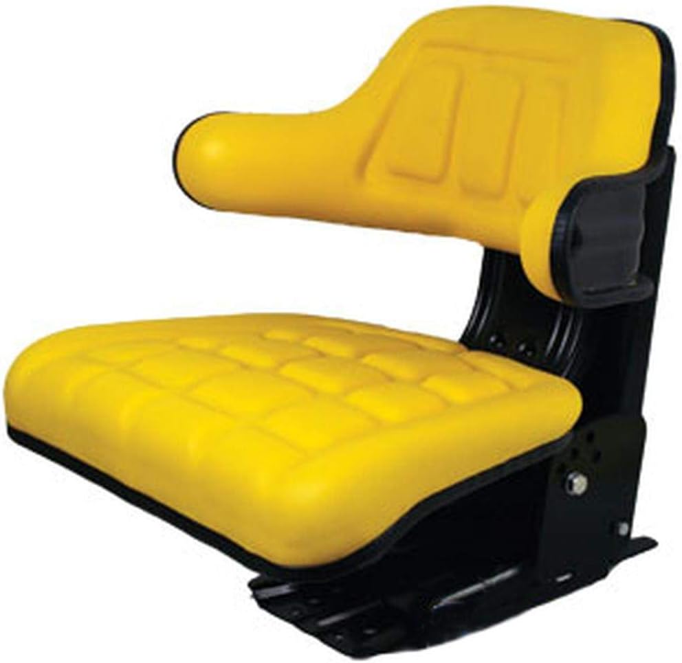AL66103 Yellow Wrap Around Seat with Arms Fits John Deere
