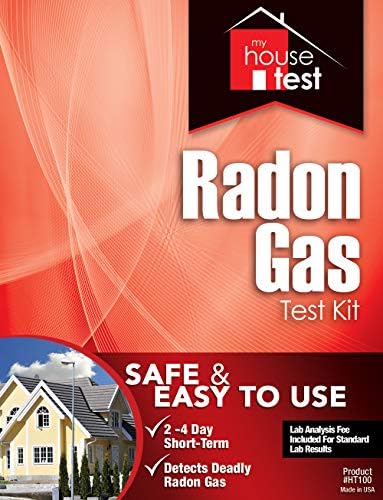 My House Test DIY Short-Term Radon Detection Kit for Home, EPA-Certified with Dual Detectors - Accurate Radon Test Results