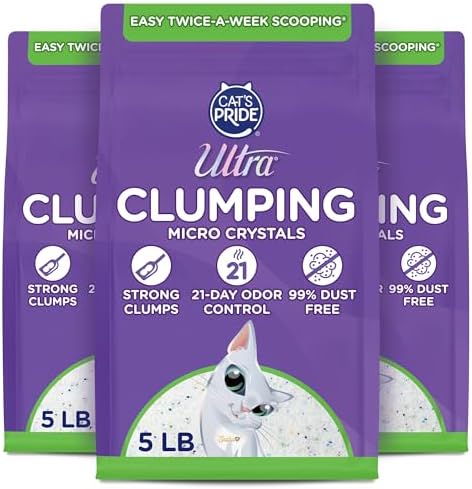 Ultra by Cat's Pride Micro Crystals Litter with 30-Day Odor Control, 5lbs