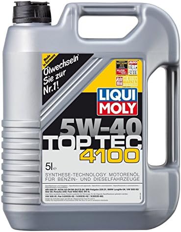 LIQUI MOLY Top Tec 4100 SAE 5W-40 | 1 L | Fully synthetic engine oil | SKU: 2329