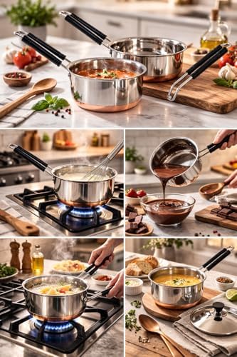 ROYAL SAPPHIRE Cookware Set - Sauce Pan Small, Medium