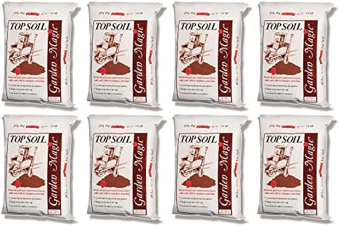 Michigan Peat Garden Magic Organic Potting Topsoil Mix, 40 lb, White | Moisture Retaining Organic Blend for Indoor and Outdoor Planting, Potting, Gardening, and Landscaping