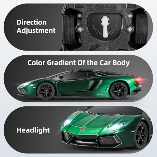MIEBELY Licensed Bugatti Divo 1:24 Model RC Race Car for Kids Adults | Officially licensed;2.4GHz control; LED headlights;3.7V battery;sturdy ABS;indoor/outdoor play;gift for boys & collectors