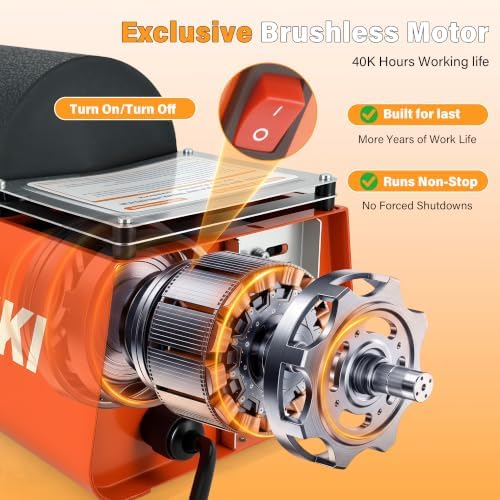 Professional Rock Tumbler Kit -6LB Rock Polisher(Double Barrel)