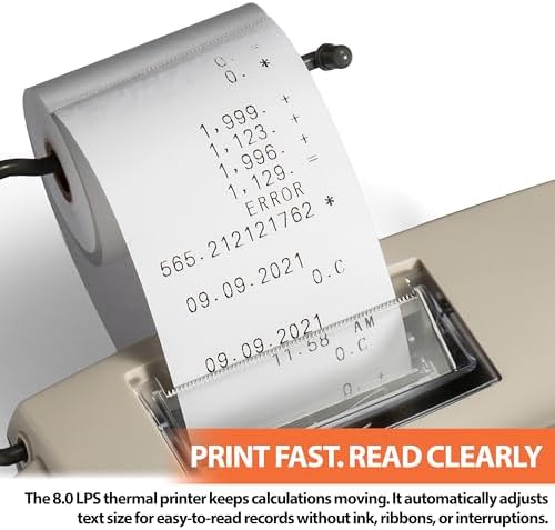 Victor 1310 Big Print Printing Calculator, 12-Digit LED Display, Fast Ink-Free Printing (8.0 LPS), Cost/Sell/Margin Keys, Advanced Business Functions